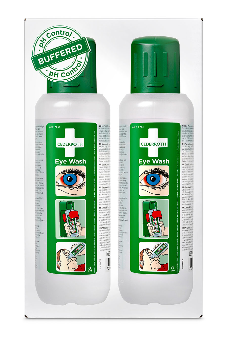Augendusche 2 x 0,5 Liter - Deutsch